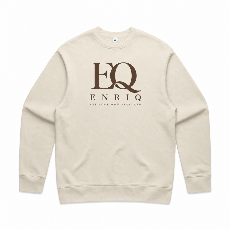 EnriQ Sculpted Monogram Sweater – Bone – voorkant