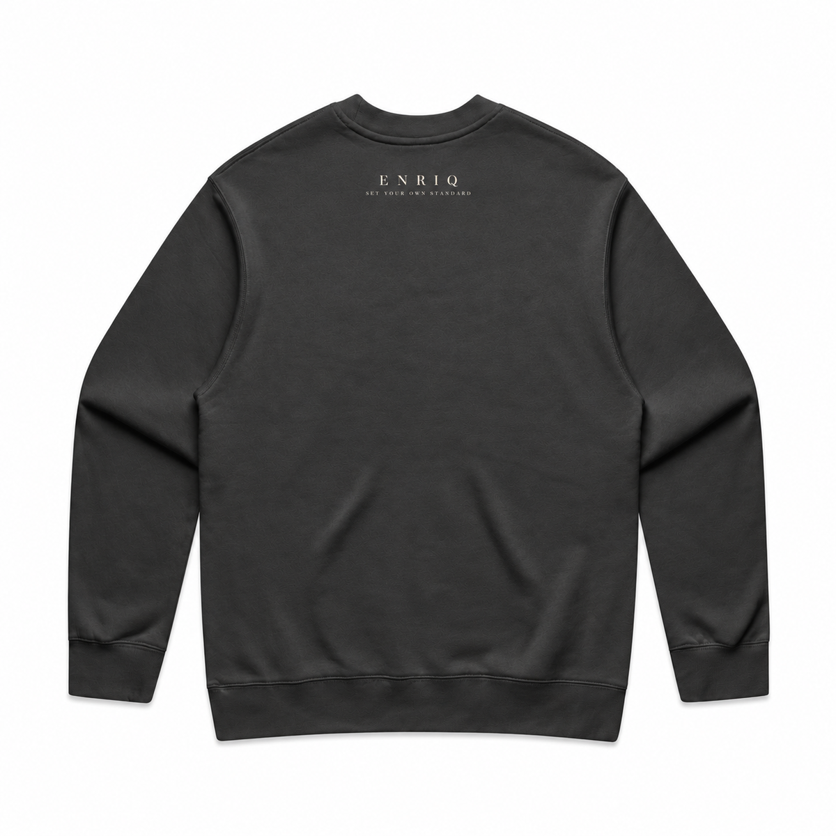 EnriQ Sculpted Monogram Sweater – Shadow – achterkant