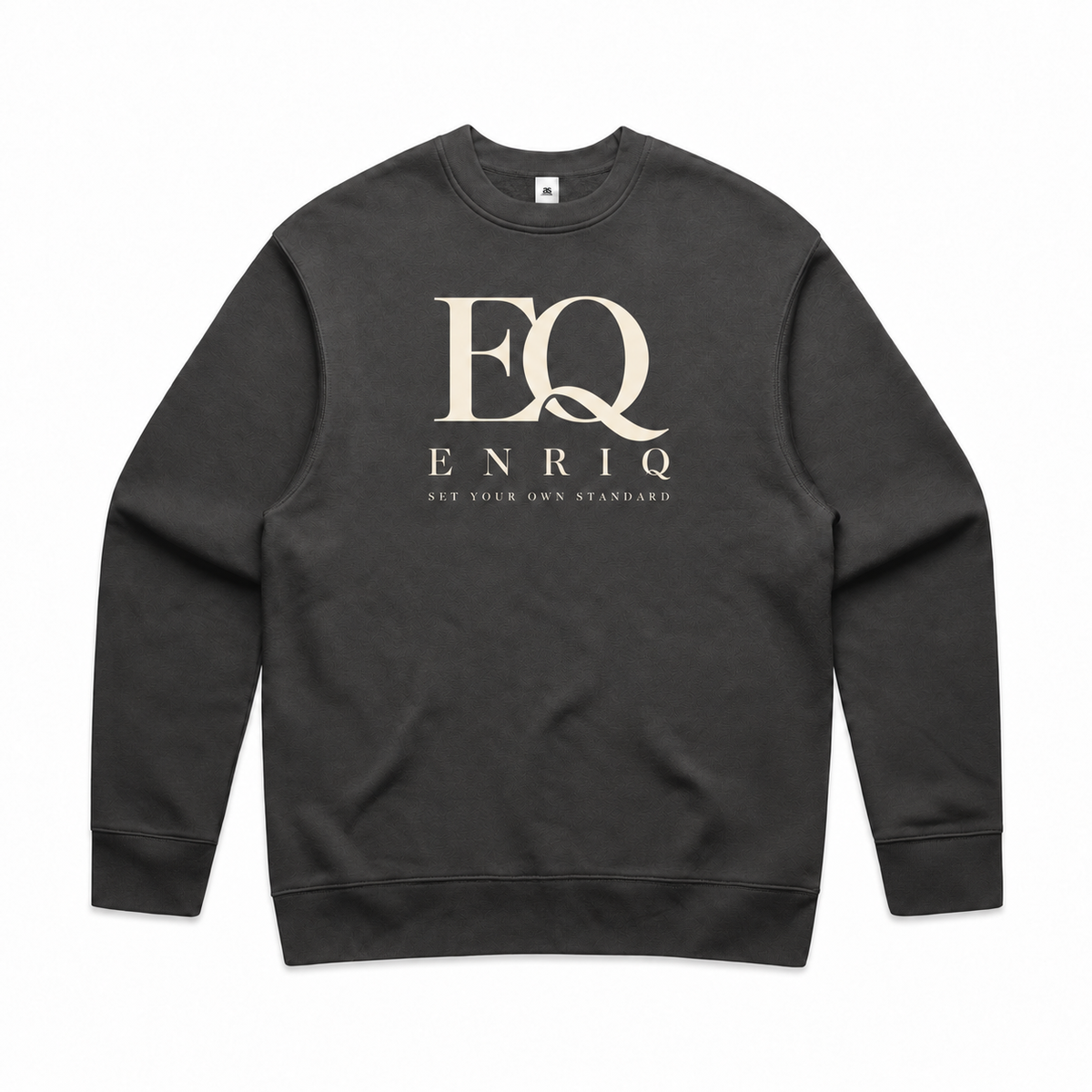 EnriQ Sculpted Monogram Sweater – Shadow – voorkant
