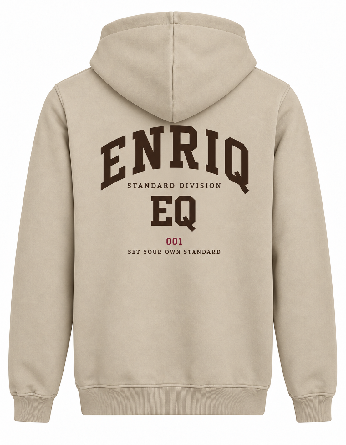 EnriQ Standard Division Hoodie – Sand – achterkant