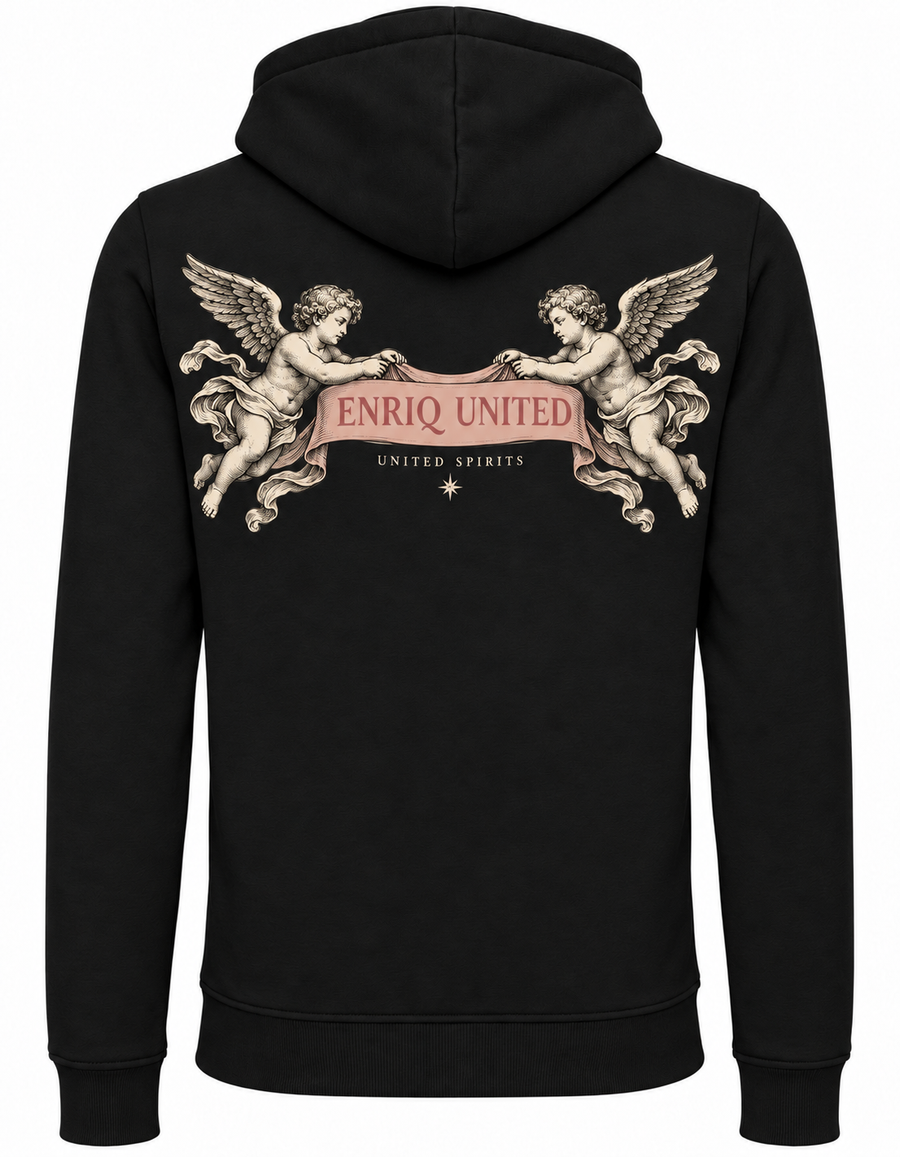 EnriQ United Spirits Hoodie – Black – achterkant